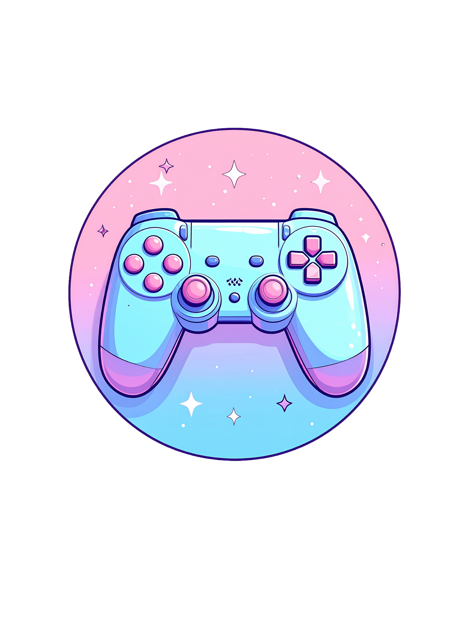 Kawaii Controller Sticker | Vinyl